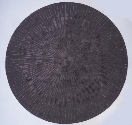 Dywan Okrągły Ciemnoszary RADIUS Dark Gray Handmade Collection Carpet Decor Fargotex