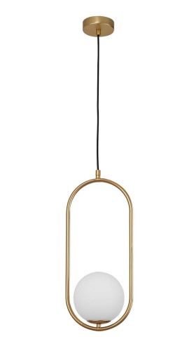 Modna lampa Elipsa Mleczna kula OBITAR-L  Luces Exclusivas RENGO LE41771