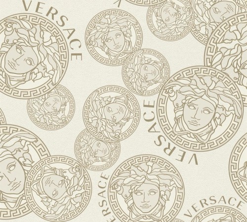 Tapeta głowy Meduzy - Logo Versace 38610-3 Versace V