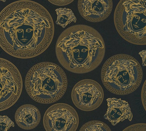 Tapeta głowy Meduzy - Logo Versace 38611-7 Versace V