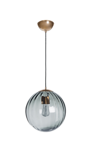 Lampa wisząca Arran Grey Old Brass Famlight