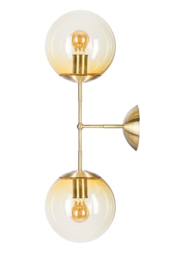 Kinkiet podwójny Bacan Riesco Wall Double Amber Famlight