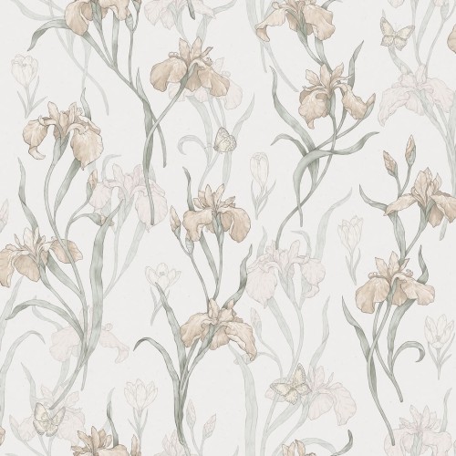 Tapeta kwiaty Sandberg S10135 Iris Powder Pink Huset i Solen