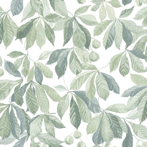 Tapeta liście Sandberg S10144 Kersti Spring Green Huset i Solen