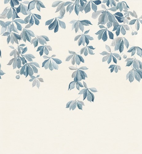Fototapeta liście Sandberg S10172 Kastanjen Soft Blue Huset i Solen