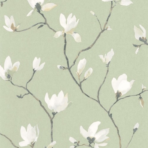 Tapeta kwiaty magnolii Casadeco GADN 82367428 Suzhou Gardens