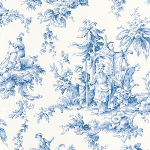 Tapeta Toile de Jouy w orientalnym stylu Casadeco LBTJ 87936719 Palais De Chine Les Belles Toiles de Jouy