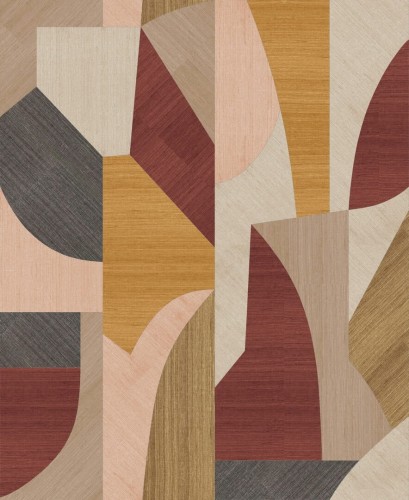 Tapeta naturalna patchwork Arte 72770 Puzzle Marqueterie