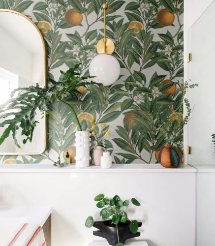 Mural drzewo pomarańczowe Wallcolors Orange Tree Life in Boho