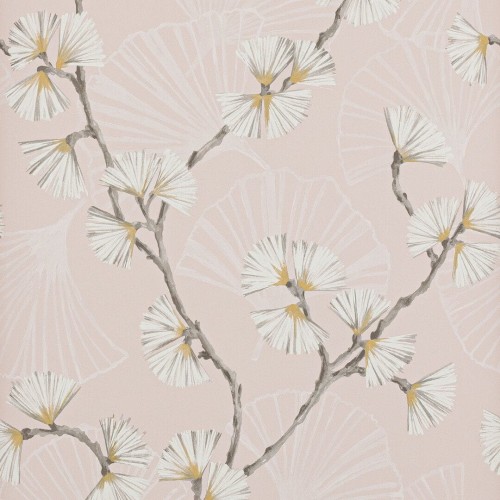 Tapeta kwiaty i gałęzie Jane Churchill J183W-02 Snow Flower Atmosphere VI