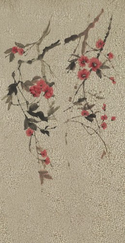 Mural kwiaty wiśni plisowany Marburg 63448 Crush Motion