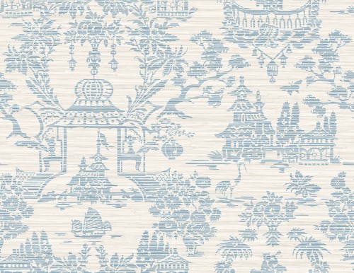 Tapeta tekstylna orientalne scenki Wallquest JC30502 GrassEffects 2