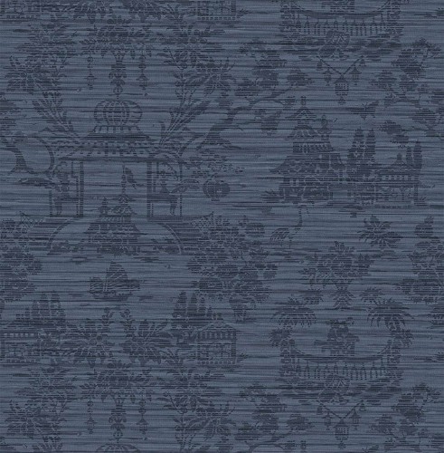 Tapeta tekstylna orientalne scenki Wallquest JC30512 GrassEffects 2