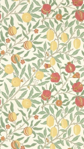 Tapeta owoce i liście Morris & Co. 217087 Fruit Simply Morris