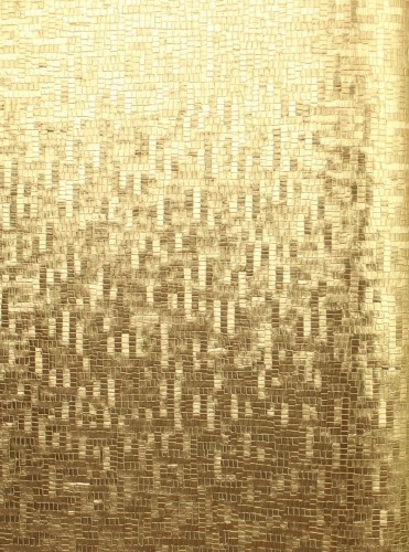 Tapeta drobna mozaika złota folia metaliczna Casamance 75750304 Pyrite Textures Metalliques