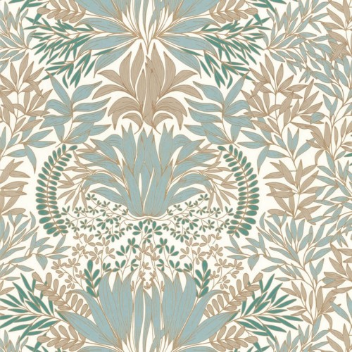 Tapeta roślinny ornament Casamance 75733262 Chardon Square Jasmin