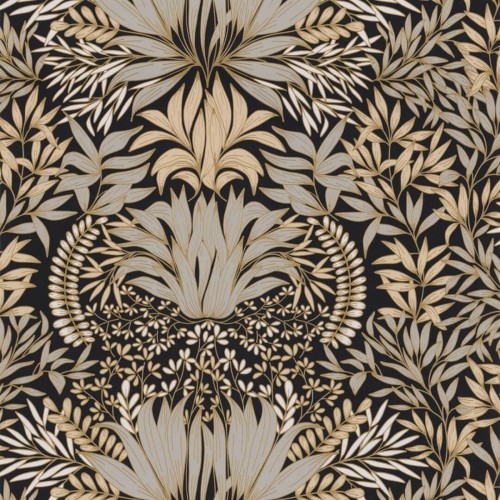 Tapeta roślinny ornament Casamance 75733670 Chardon Square Jasmin