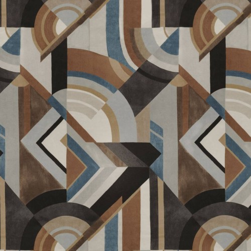 Tkanina geometryczna welur Casamance 50490269 Convexe Arty