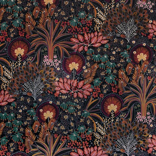 Tkanina welur orientalna roślinność Casamance 49970362 Opium