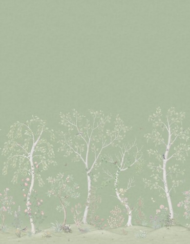 Mural drzewa Cole & Son Seasonal Woods 120/6021 The Gardens (zestaw 2 rolek)