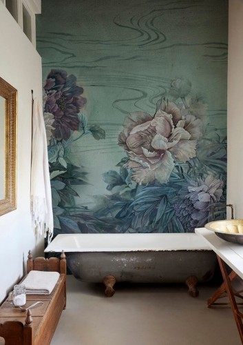 Fototapeta pod prysznic kwiaty Wall&Deco WET_FL2201 Floralia WET SYSTEM 2022