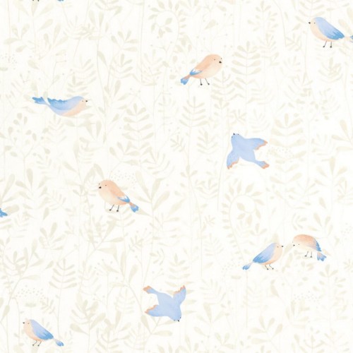 Tapeta ptaszki Casadeco OUAT 88316471 Flying Bird Once Upon A Time