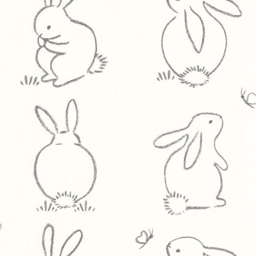 Tapeta króliczki Casadeco OUAT 88389050 Funny Bunny Once Upon A Time