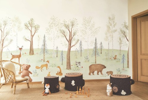 Mural las ze zwierzętami Casadeco OUAT 88547612 L The Enchanted Forest Full Once Upon A Time