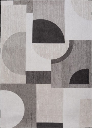 ! 1 szt OKAZJA ! Dywan geometryczny Art-Deco JULES FLIPO BAUHAUS IVORY WHITE 9157 Rozmiar: 170X240 CM