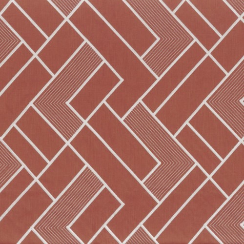 Tkanina dekoracyjna z geometrycznym wzorem Camengo 44200796 Maui Oasis