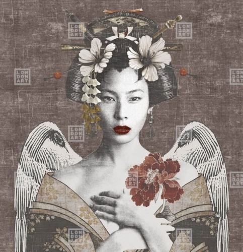 Fototapeta Gejsza London Art 17021-07 Geisha Exclusive Wallpaper 2022 Iconic Re-Edition