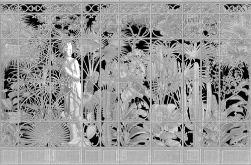 Fototapeta ogród z Wenus London Art 20001-05 Venus Garden Exclusive Wallpaper 2022 Iconic Re-Edition