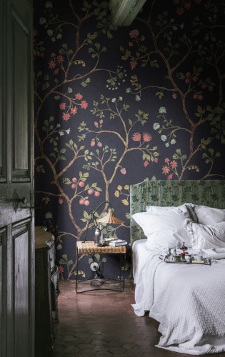 Fototapeta roślinna Rebel Walls R19233 Song Tree Lush Vintage Brocade