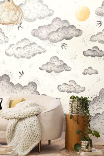 Mural chmury Caselio MLGT 104190989 Celeste Moonlight II