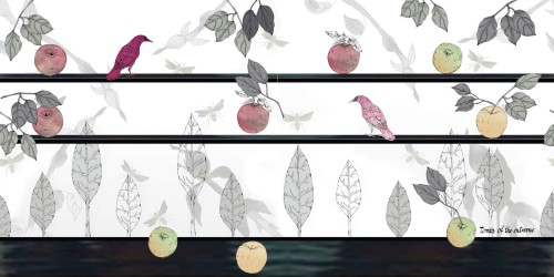 Fototapeta botaniczna Wall&Deco WDJP2302 Jeu de pommes Contemporary 2023