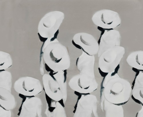 Fototapeta sylwetki kobiet w kapeluszach Wall&Deco WDLA2302 Lafayette Contemporary 2023