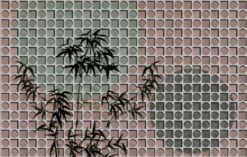 Fototapeta geometria i palmy Wall&Deco WDLE2302 Levity Contemporary 2023