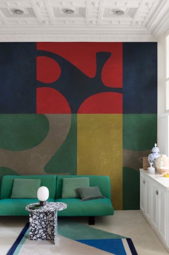 Fototapeta abstrakcyjna geometryczna Wall&Deco WDSW2301 A sign in the water Contemporary 2023