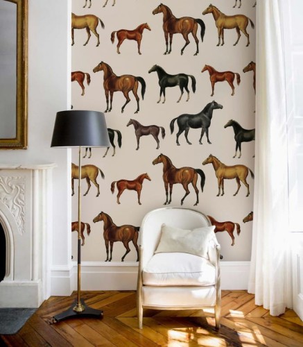 Mural konie Horses Beige 4358 Wallcolors