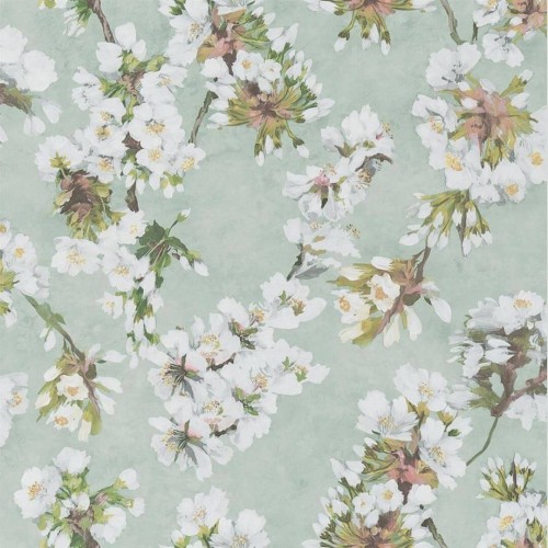 Tapeta kwiaty kwitnącej wiśni Designers Guild PDG1148/05 Fleur D'Assam Porcelaine De Chine