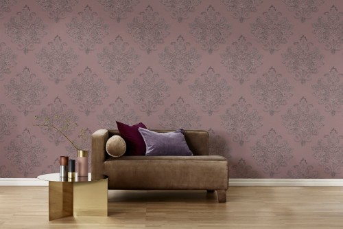 Fototapeta ornament Rebel Walls R19404 Baroque Pearl Pink Lars Wallin