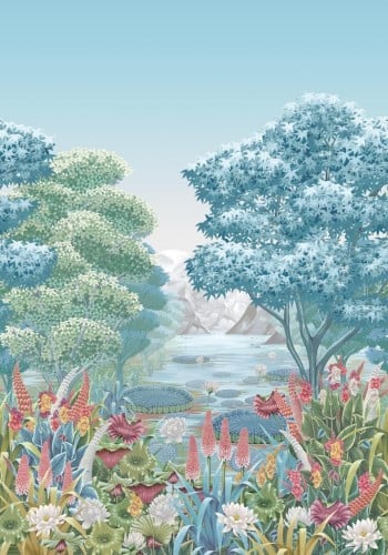 Mural roślinny krajobraz Osborne & Little W7810-02 Elysium Mural Rhapsody
