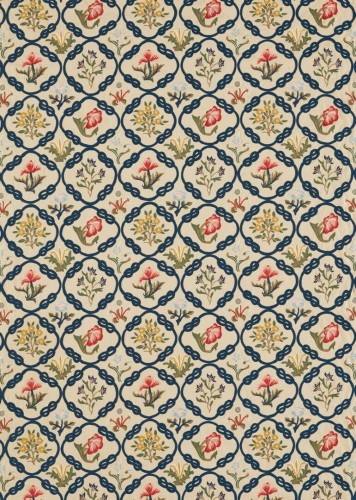 Tkanina haftowana florystyczna Morris & Co. 237308 May's Coverlet Emery Walker's England