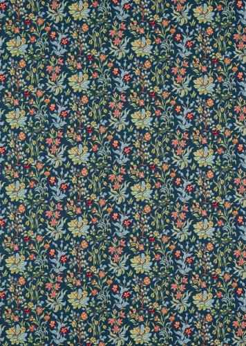 Tkanina ze wzorem kwiatów polnych Morris & Co. 237313 Flowers By May Emery Walker's England