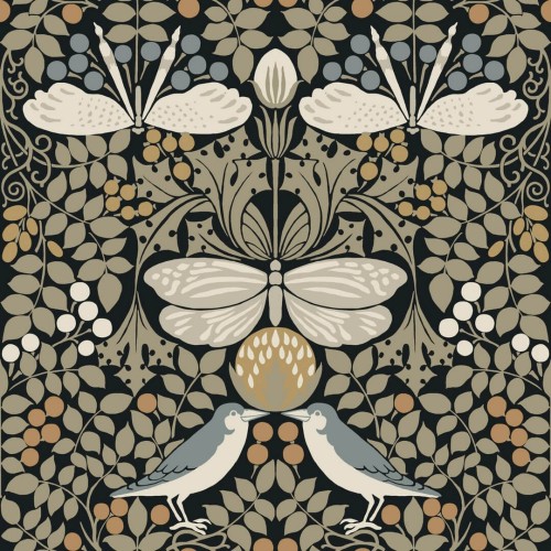 Tapeta botaniczny ogród York Wallcoverings AC9162 Butterfly Garden Art & Crafts
