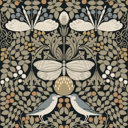 Tapeta botaniczny ogród York Wallcoverings AC9162 Butterfly Garden Art & Crafts