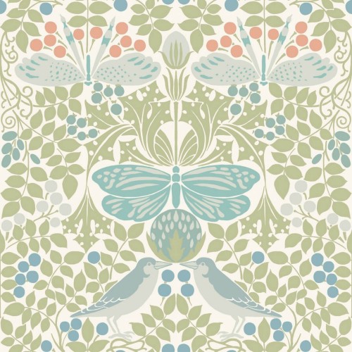 Tapeta botaniczny ogród York Wallcoverings AC9164 Butterfly Garden Art & Crafts