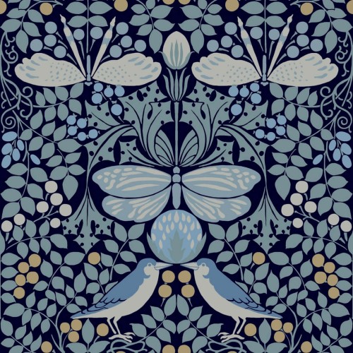 Tapeta botaniczny ogród York Wallcoverings AC9165 Butterfly Garden Art & Crafts