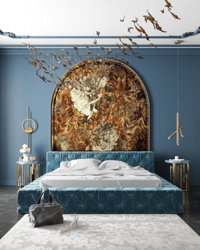 Fototapeta kwiaty Inkiostro Bianco SILKYWAVES INKLOUO2301 GoldenWall 2023