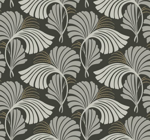 Tapeta liście York Wallcoverings DT5134 Dancing Leaves After Eight